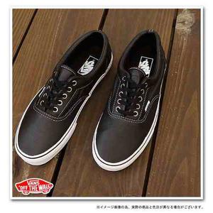 tenis vans negros de piel