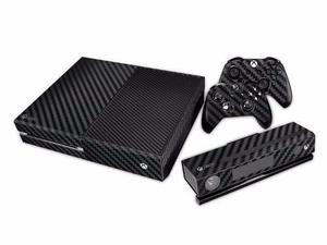 Skin Xbox One Fibra De Carbono Negro Envío Gratis Dhl!