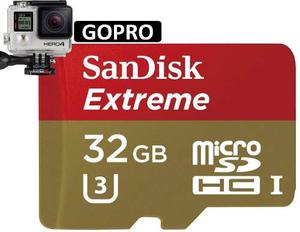 Memoria Micro Sd Hc Sandisk Extreme 32gb C10 4k 90mb/s Gopro