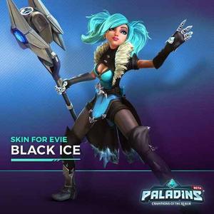 Paladins - Black Ice Skin Para Evie (código Para Pc)