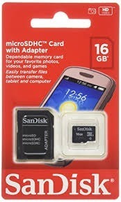 Sandisk Memoria Micro Sd Hc 16gb Clase 4 Envio Gratis!