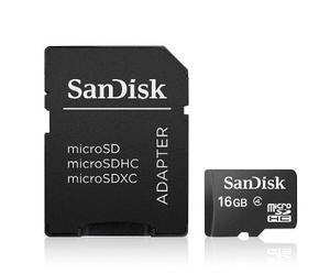 Sandisk Micro Sd Hc 16gb Adaptador Incluído C-4 Para Hd