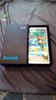 samsung Galaxy Note 8 con caja y accesorios