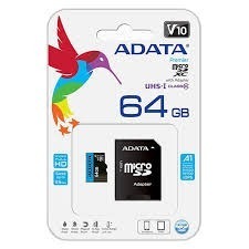 Adata Memoria Micro Sd Hc 64gb Uhs-i Clase 10 Celular 85mb V