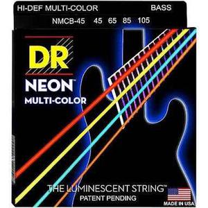 Dr Cuerdas 4 Bajo Neon Multi Color  Fosforecentes Bass