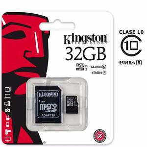 Memoria Micro Sd 32gb Clase 10 Kingston Original