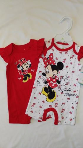Romper Minnie Mouse Para Bebé 2 Piezas. Disney Baby