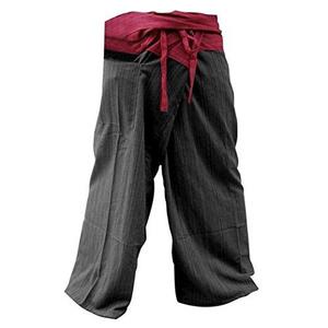 Unisex 2 Tone Pantalones Pantalones Pescador Tailandés Yoga