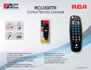 Control Universal De Hasta 3 Equipos Marca Rca Rcu300tr