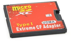 Adaptador De Memorias Micro Sd Tf A Cf Compact Flash Tipo I