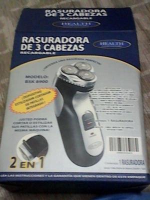 RASURADORA DE 3 CABEZAS RECARGABLE HEALT NUEVA