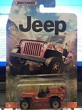 Coleccionable Matchbox Jeep Willys Jeep '43 Rojo