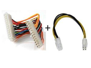 Cable Extension Fuente Poder 24+4 Pin Macho Y Hembra.