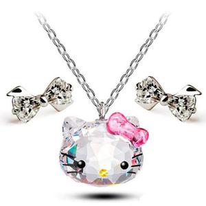 Regalo Dije Hello Kitty Swarovski Element Incluye Envio!!!