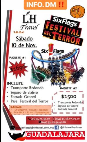 Excursión SIX FLAGS Festival del Terror 