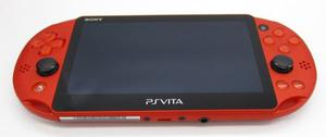 Playstation Vita Modelo Wi-fi Rojo Metalico Pch-2000 Za26