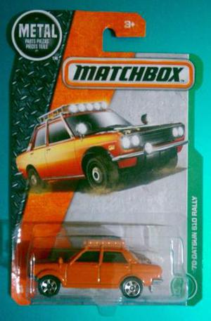 Matchbox 70 Datsun 510 Rally Naranja  Nuevo