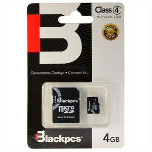 Memoria Micro Sd 4gb Blackpcs Clase 4 Manejamos Mayoreo