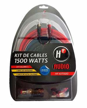 Kit De Cables Instalacion Amplificador Woofer Calibre 4