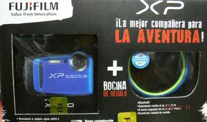 Camara Acuatica Fujifilm Xp120 Azul + Bocina Braven 105