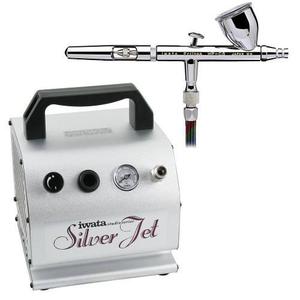 Iwata Eclipse Hp-cs Airbrushing System With Silver Jet Air C