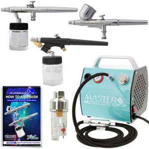 Master Airbrush Professional 3 Airbrush Kit With G22, S68, E