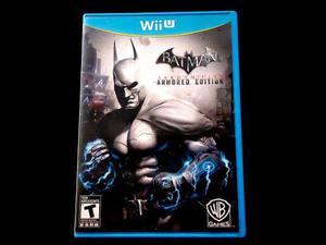 Batman Arkham City Armored Edition Nintendo Wii U !!!