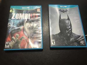 Wii U-batman Y Zombiu Envio Gratis
