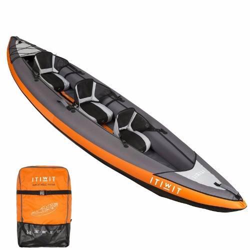 Kayak Inflable 2 O 3 Pasajeros Itiwit Naranja, Nuevo, France