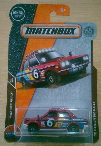 Matchbox 70 Datsun 510 Rally Rojo  Nuevo