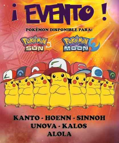 Pack Pikachu Gorra De Ash - Eventos - Pokémon Sol Luna 3ds