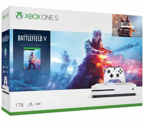 Xbox One S 1tb Nueva Sellada + Battlefield 1 Y 5 Completos