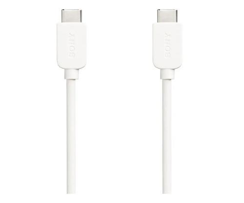 Cable Sony Usb Tipo C A C Blanco 1 M Cp-cc100/wc Carga Datos