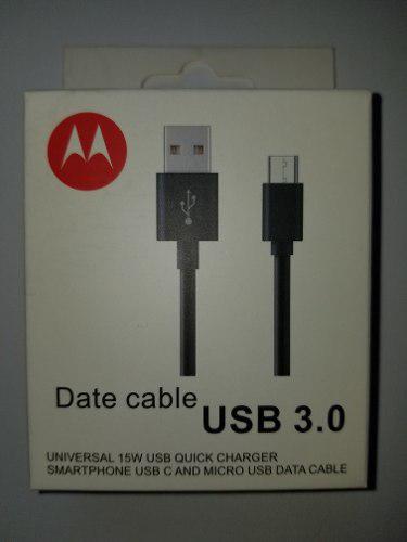 Cable Usb Carga Rapida Original Motorola Moto G4, G4 Plus,g5