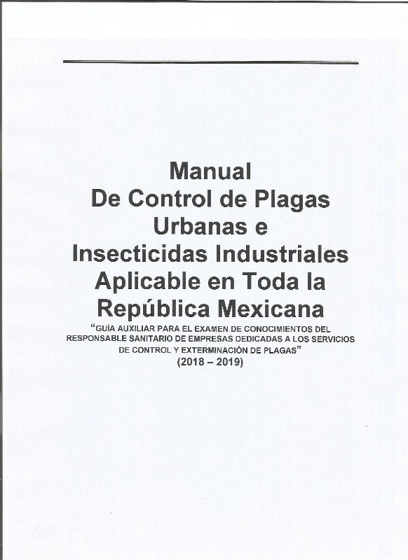 "Guía" (Manual de Control de Plagas Para Examen)