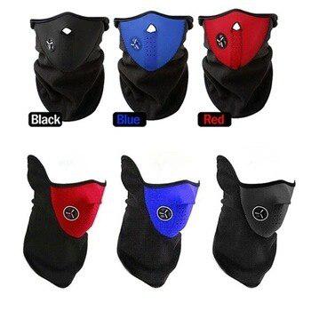 Máscara De Neopreno Para Motociclista Negro Rojo Azul Elige