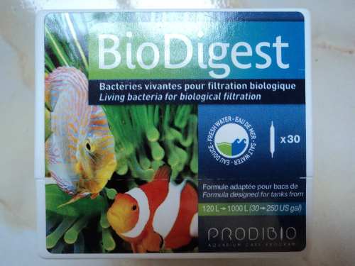 Bacteria P/acuario Agua Dulce/salada Biodigest Prodibio 30pz
