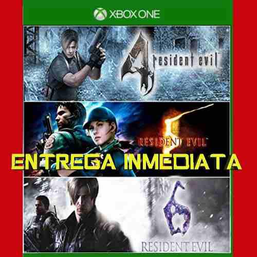 Pack Resident Evil 4 5 6 Xbox One Digital Offline No Código