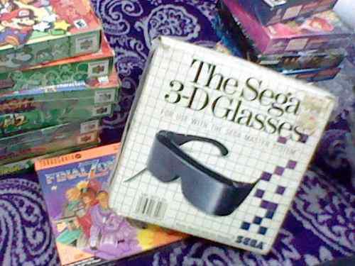 The Sega 3d Glasses Master System Caja Instructivo Lente