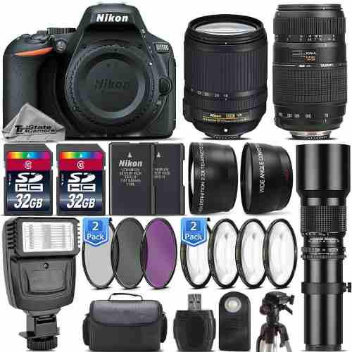 Camara Nikon D7500 Kit 18-55 Vr + 70-300 + 500m