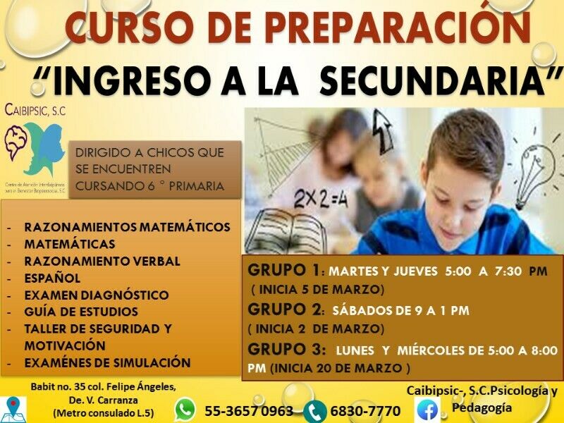 Curso Para Ingreso A Secundaria 2017 Idanis 🥇 Posot Class 9926