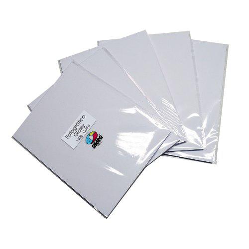 10 Paquetes Papel Fotográfico Glossy Carta 160gr 200 Hojas
