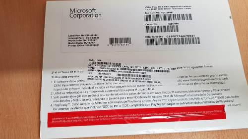 Windows 10 Pro Licencia Oem Original 64 Bits