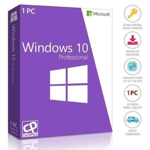 Windows 10 Pro Licencia Original 1 Pc Retail Permanente