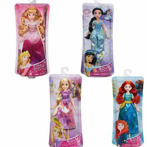 Princesas Royal Shimmer Disney Merida Aurora Jazmin Rapunzel