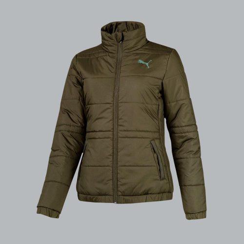 Chamarra Puma Ess Padded Jacket 185742 Verde Mujer Invierno