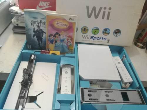 Nintendo Wii Con Todos Los Accesorios, En Caja Se Entrega