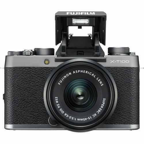 Fujifilm Cámara Fujifilm X-t100 Plata + Xc15-45mm - (ml)