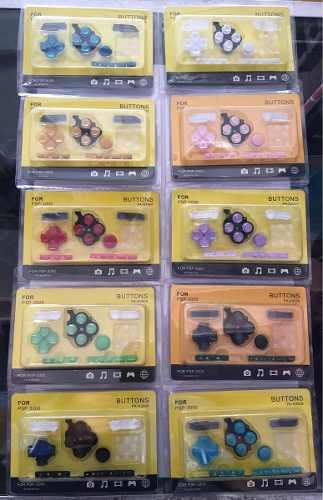 Set Botones Para Sony Psp Fat Slim 1000/2000/3000 Colores