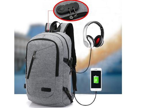 Mochila Backpack Antirrobo Con Candado Portalap Premium